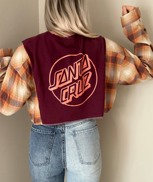 Cali Sunset x Maroon Flannel Rework