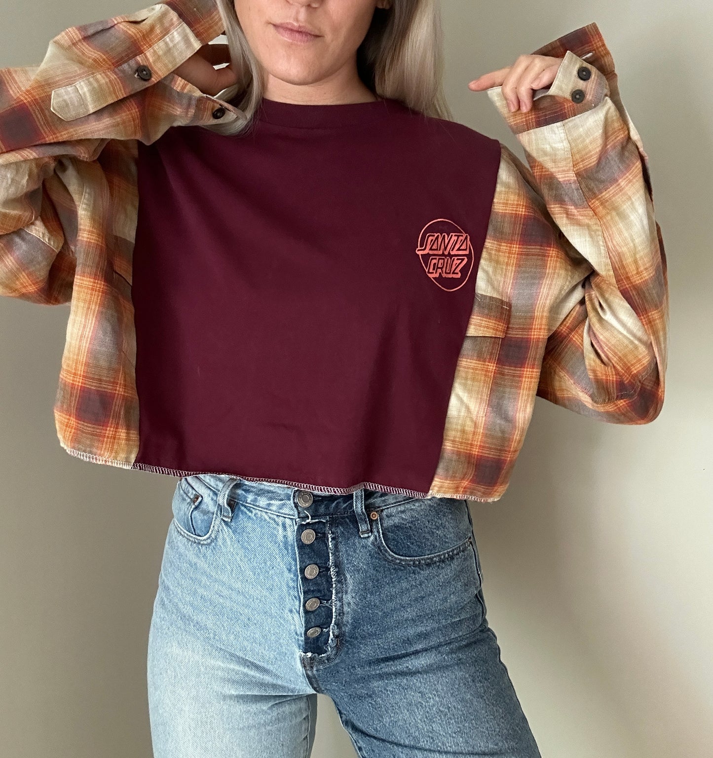 Cali Sunset x Maroon Flannel Rework