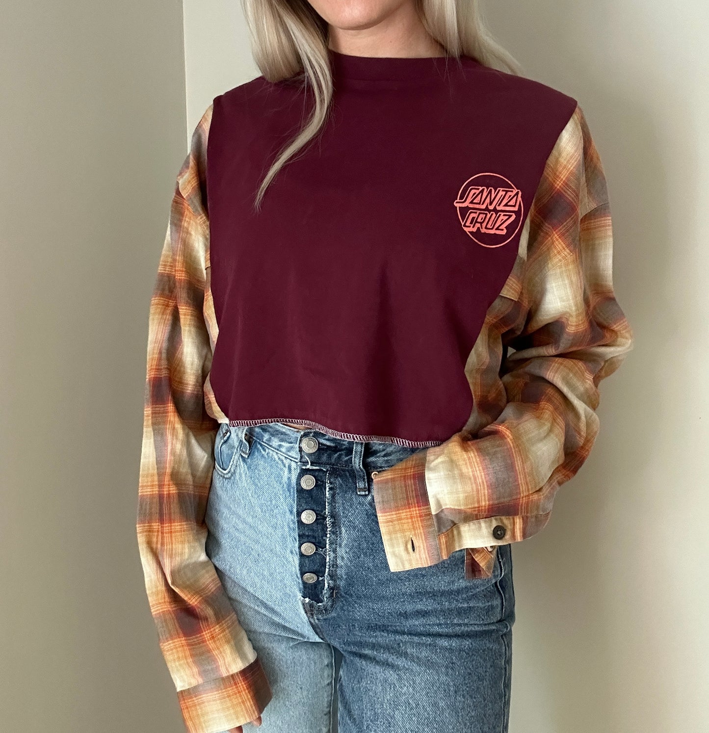 Cali Sunset x Maroon Flannel Rework