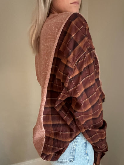 Cranberry x Frosted Pink Flannel Rework